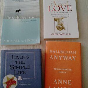 "Untethered Soul", "Real Love", "Living the Simple Life" & "Hallelujah Anyway"